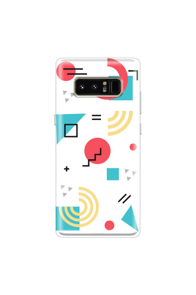 SAMSUNG - Galaxy Note 8 - Soft Clear Case - Retro Style Series III.