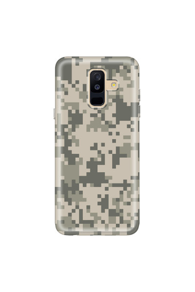 SAMSUNG - Galaxy A6 Plus 2018 - Soft Clear Case - Digital Camouflage