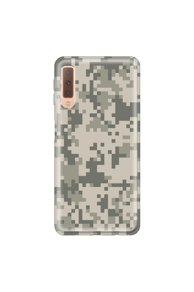 SAMSUNG - Galaxy A7 2018 - Soft Clear Case - Digital Camouflage