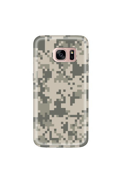 SAMSUNG - Galaxy S7 - Soft Clear Case - Digital Camouflage