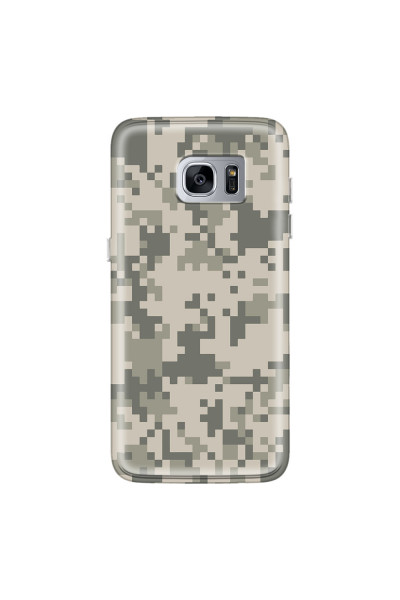 SAMSUNG - Galaxy S7 Edge - Soft Clear Case - Digital Camouflage