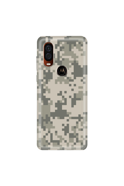 MOTOROLA by LENOVO - Moto One Vision - Soft Clear Case - Digital Camouflage