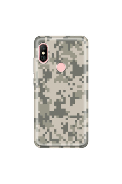 XIAOMI - Redmi Note 6 Pro - Soft Clear Case - Digital Camouflage