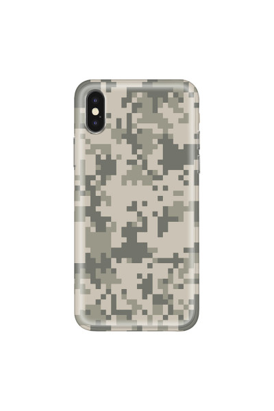 APPLE - iPhone XS - Soft Clear Case - Digital Camouflage