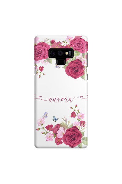SAMSUNG - Galaxy Note 9 - 3D Snap Case - Rose Garden with Monogram