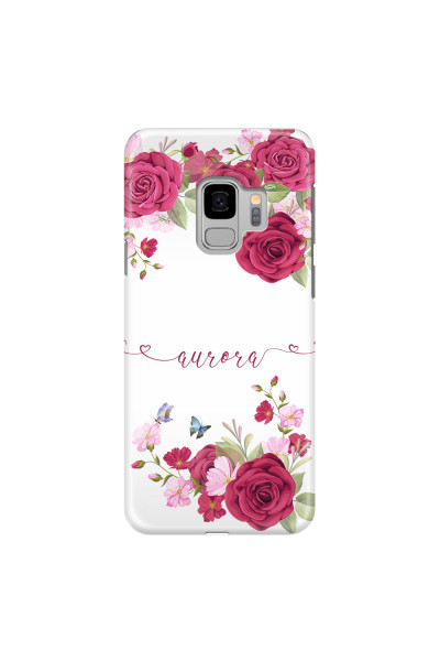 SAMSUNG - Galaxy S9 - 3D Snap Case - Rose Garden with Monogram