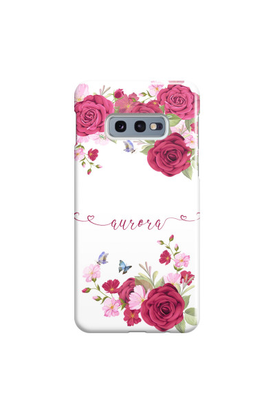 SAMSUNG - Galaxy S10e - 3D Snap Case - Rose Garden with Monogram