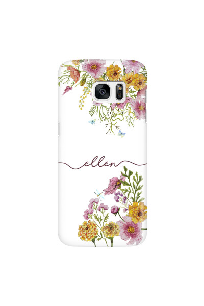 SAMSUNG - Galaxy S7 Edge - 3D Snap Case - Meadow Garden with Monogram