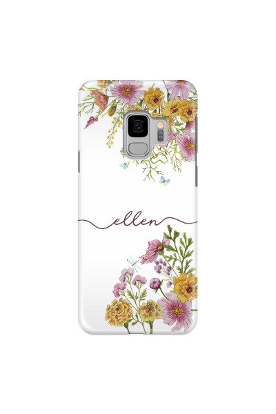 SAMSUNG - Galaxy S9 - 3D Snap Case - Meadow Garden with Monogram