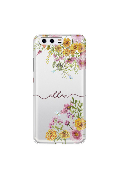 HUAWEI - P10 - Soft Clear Case - Meadow Garden with Monogram