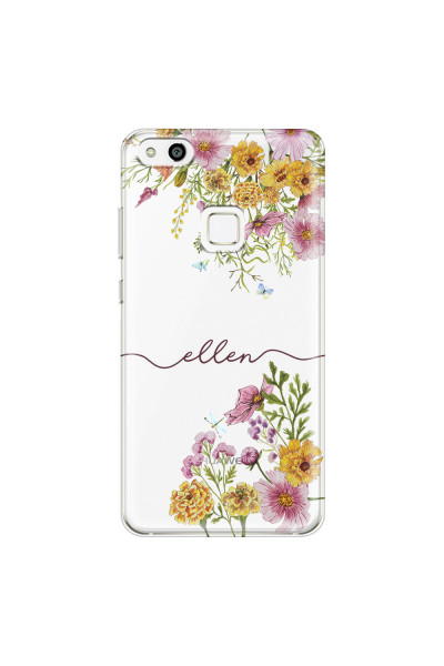 HUAWEI - P10 Lite - Soft Clear Case - Meadow Garden with Monogram
