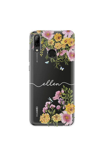 HUAWEI - P Smart 2019 - Soft Clear Case - Meadow Garden with Monogram