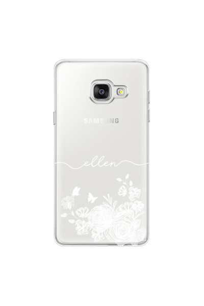 SAMSUNG - Galaxy A5 2017 - Soft Clear Case - Handwritten White Lace