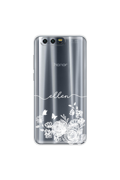 HONOR - Honor 9 - Soft Clear Case - Handwritten White Lace