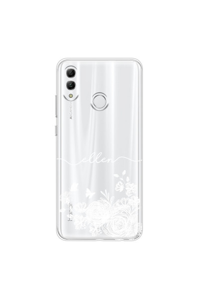 HONOR - Honor 10 Lite - Soft Clear Case - Handwritten White Lace