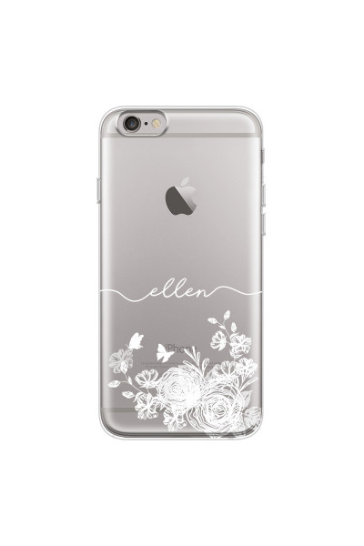 APPLE - iPhone 6S Plus - Soft Clear Case - Handwritten White Lace