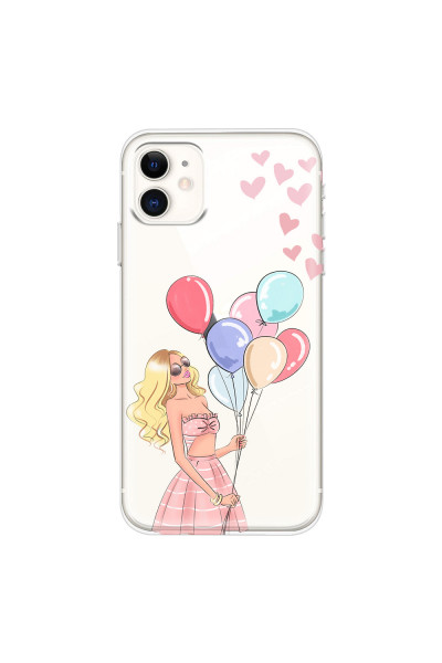 APPLE - iPhone 11 - Soft Clear Case - Balloon Party