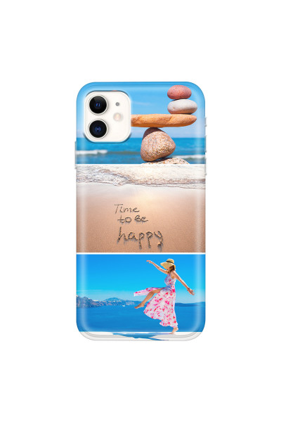 APPLE - iPhone 11 - Soft Clear Case - Collage of 3