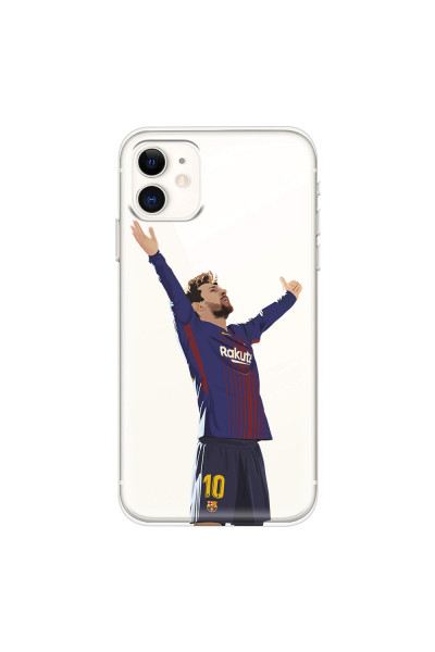 APPLE - iPhone 11 - Soft Clear Case - For Barcelona Fans