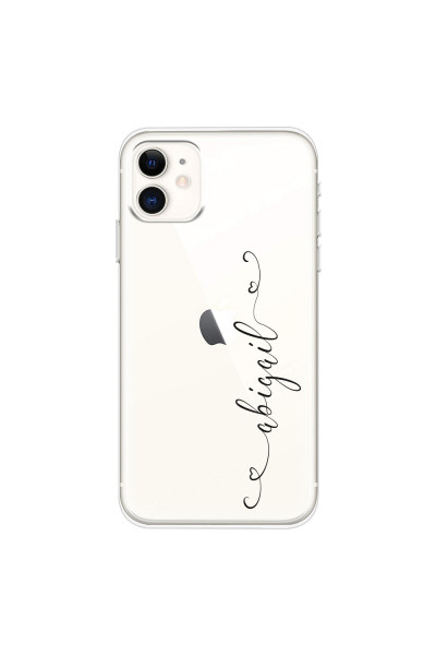 APPLE - iPhone 11 - Soft Clear Case - Little Dark Hearts Handwritten
