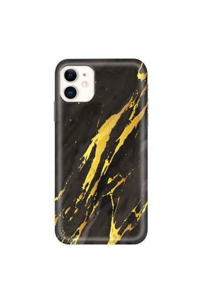 APPLE - iPhone 11 - Soft Clear Case - Marble Castle Black