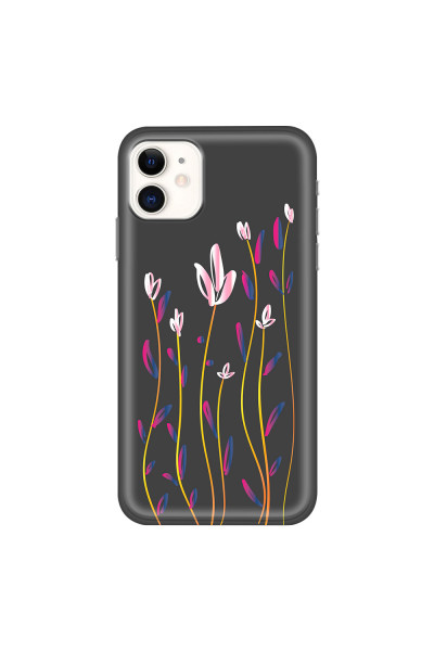 APPLE - iPhone 11 - Soft Clear Case - Pink Tulips