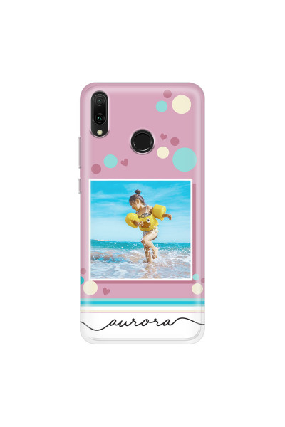 HUAWEI - Y9 2019 - Soft Clear Case - Cute Dots Photo Case