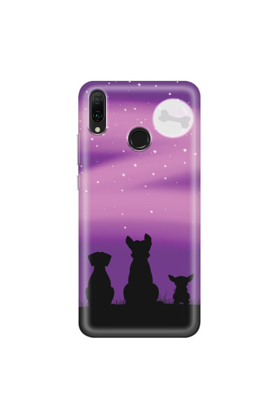 HUAWEI - Y9 2019 - Soft Clear Case - Dog's Desire Violet Sky