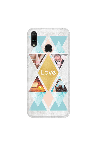 HUAWEI - Y9 2019 - Soft Clear Case - Triangle Love Photo