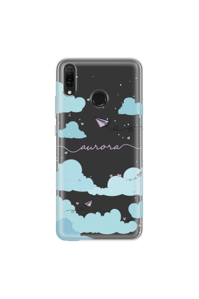 HUAWEI - Y9 2019 - Soft Clear Case - Up in the Clouds Purple