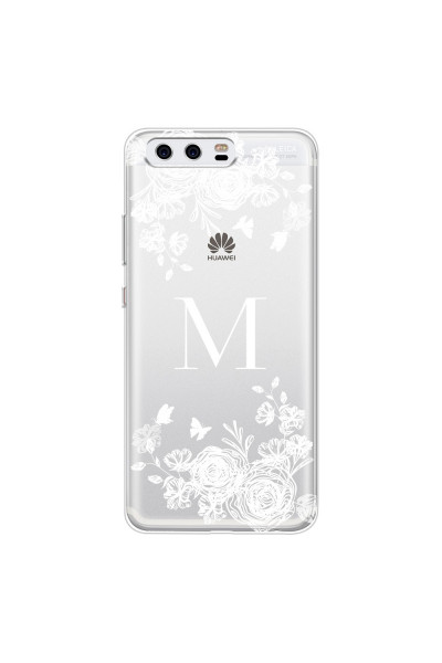 HUAWEI - P10 - Soft Clear Case - White Lace Monogram
