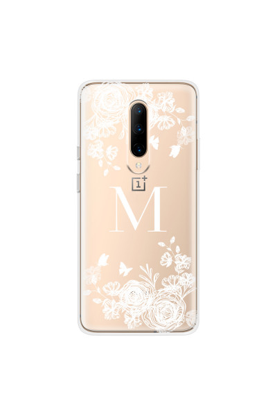 ONEPLUS - OnePlus 7 Pro - Soft Clear Case - White Lace Monogram