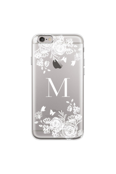 APPLE - iPhone 6S Plus - Soft Clear Case - White Lace Monogram