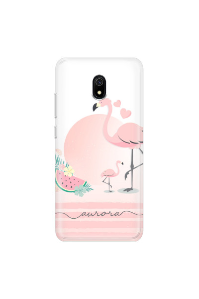 XIAOMI - Redmi 8A - Soft Clear Case - Flamingo Vibes Handwritten