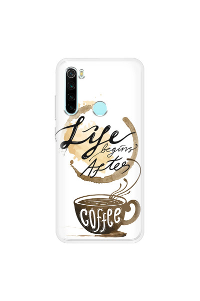 XIAOMI - Redmi Note 8 - Soft Clear Case - Life begins after coffee