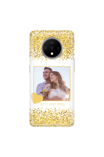 ONEPLUS - OnePlus 7T - Soft Clear Case - Gold Memories