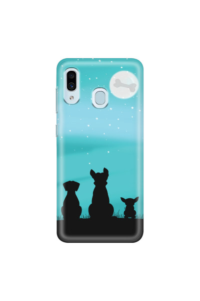 SAMSUNG - Galaxy A20 / A30 - Soft Clear Case - Dog's Desire Blue Sky