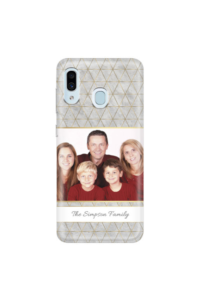 SAMSUNG - Galaxy A20 / A30 - Soft Clear Case - Happy Family
