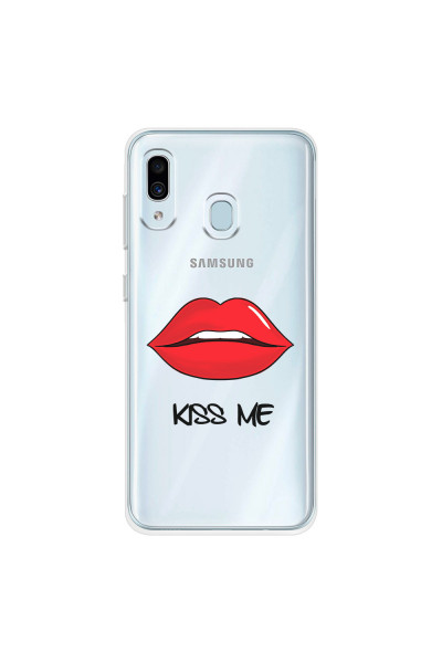 SAMSUNG - Galaxy A20 / A30 - Soft Clear Case - Kiss Me