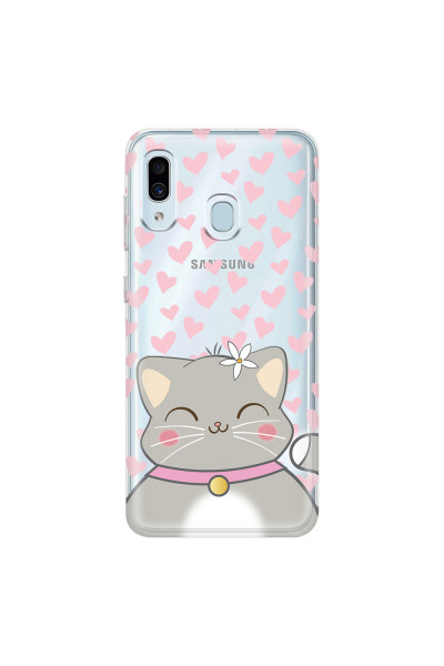 SAMSUNG - Galaxy A20 / A30 - Soft Clear Case - Kitty