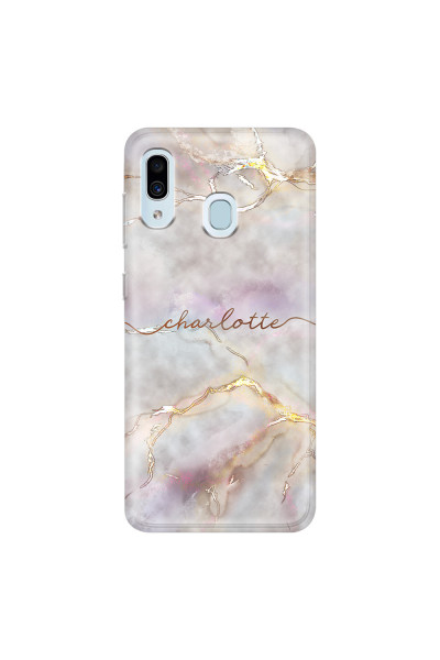 SAMSUNG - Galaxy A20 / A30 - Soft Clear Case - Marble Rootage