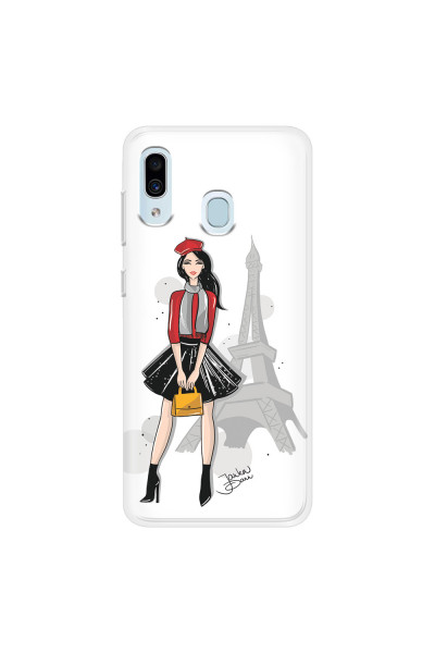 SAMSUNG - Galaxy A20 / A30 - Soft Clear Case - Paris With Love