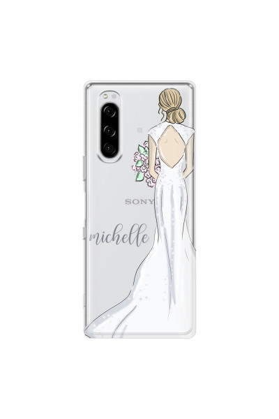SONY - Sony Xperia 5 - Soft Clear Case - Bride To Be Blonde Dark