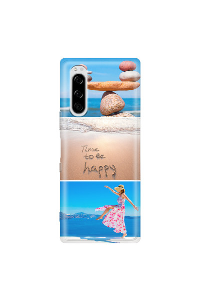 SONY - Sony Xperia 5 - Soft Clear Case - Collage of 3
