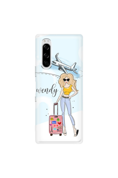 SONY - Sony Xperia 5 - Soft Clear Case - Travelers Duo Blonde