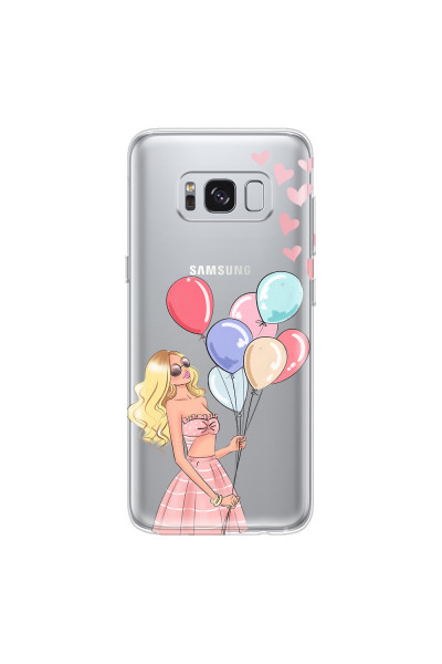 SAMSUNG - Galaxy S8 - Soft Clear Case - Balloon Party
