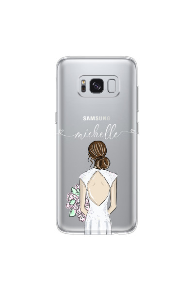 SAMSUNG - Galaxy S8 - Soft Clear Case - Bride To Be Brunette II.