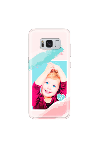 SAMSUNG - Galaxy S8 - Soft Clear Case - Kids Initial Photo