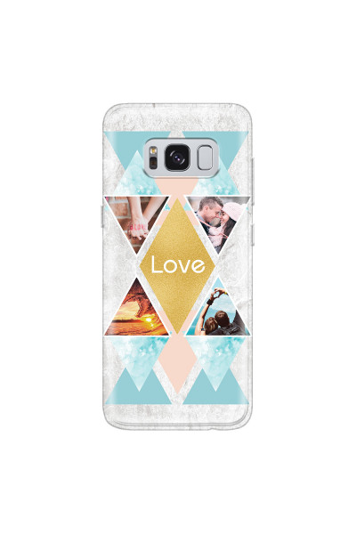 SAMSUNG - Galaxy S8 - Soft Clear Case - Triangle Love Photo