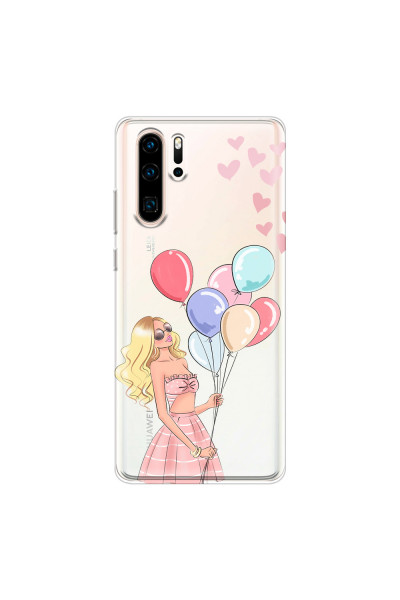 HUAWEI - P30 Pro - Soft Clear Case - Balloon Party